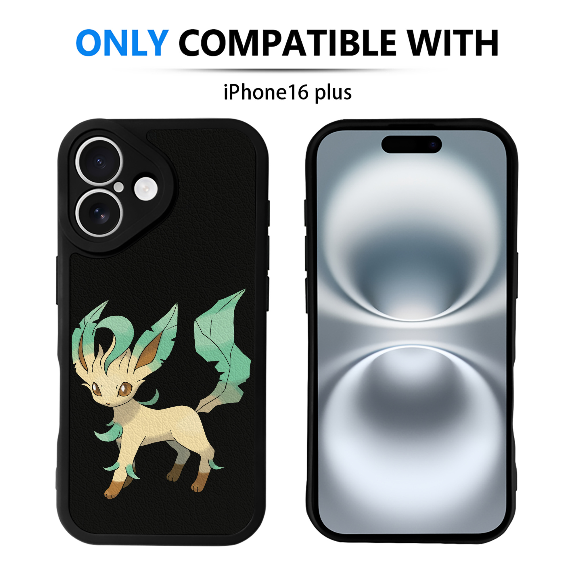 （画像用） ポケットモンスター Pokémon 【iPhone 16シリーズ対応】シリコンスマホケース（レザー調） 材質：シリコン